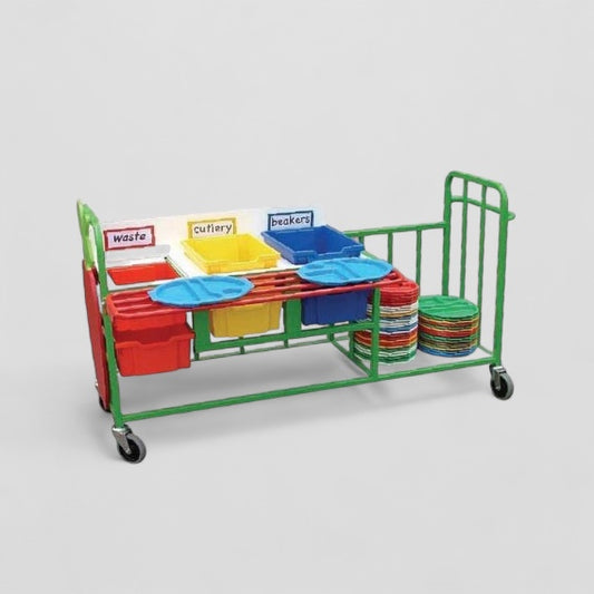 Large waste clearing trolley