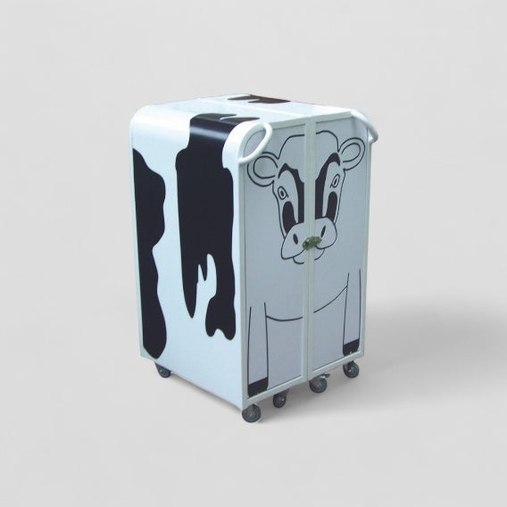 Lock in lunch box trolley cow design
