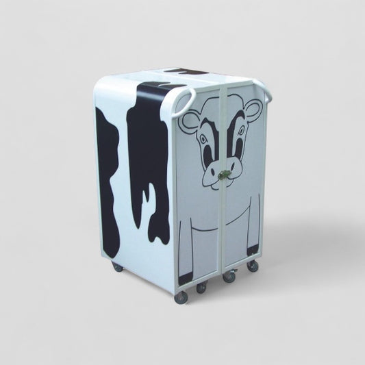 Lock in lunch box trolley cow design