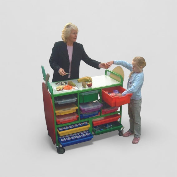 Large mobile fruit & snacks trolley