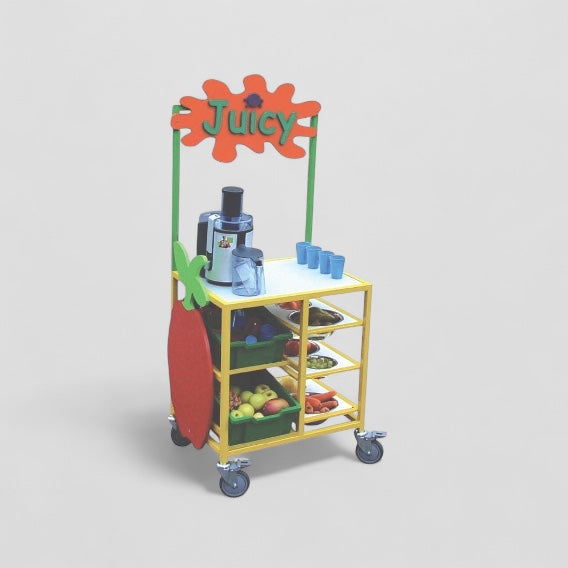 Juice bar serving trolley