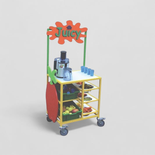Juice bar serving trolley
