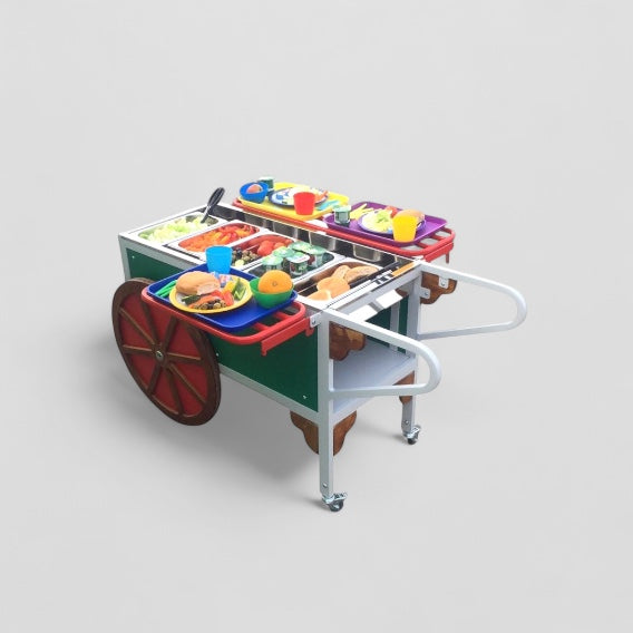 Fruit/salad serving wagon