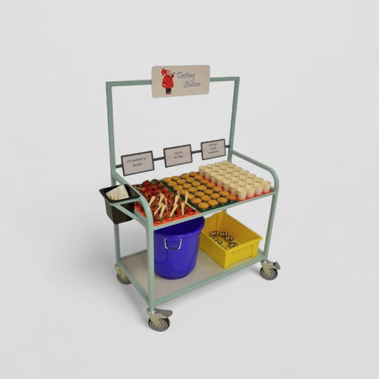 Tasting station sample trolley