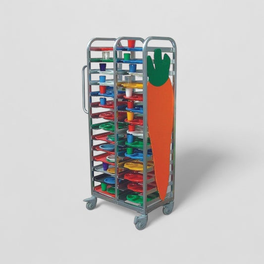 Large capacity tray collection trolley 28/40/86