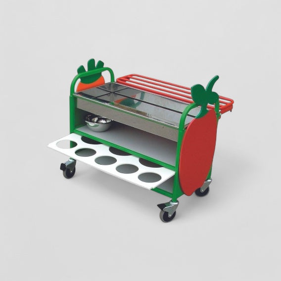 Deluxe chilled salad bar trolley