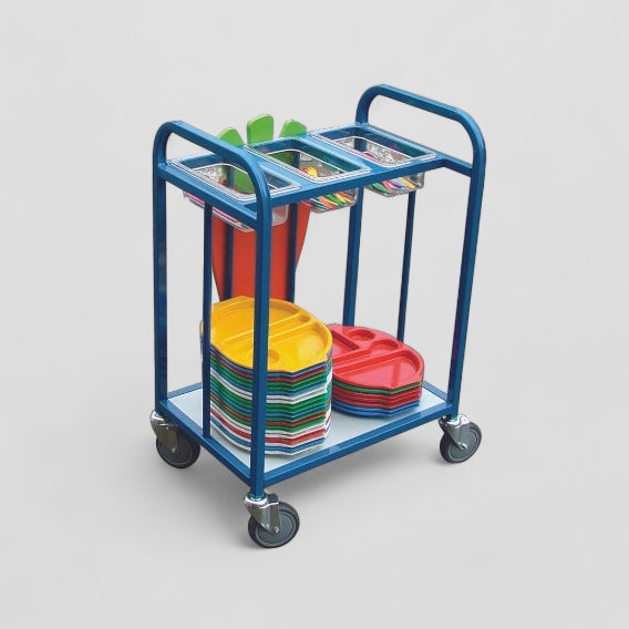 Compact cutlery trolley