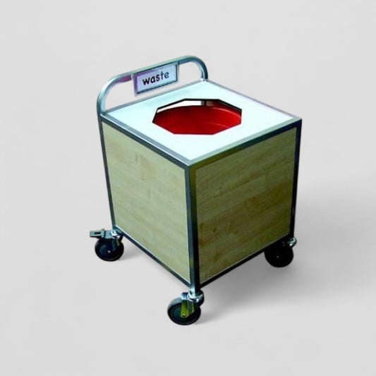 Basics stainless steel frame small clearing trolley