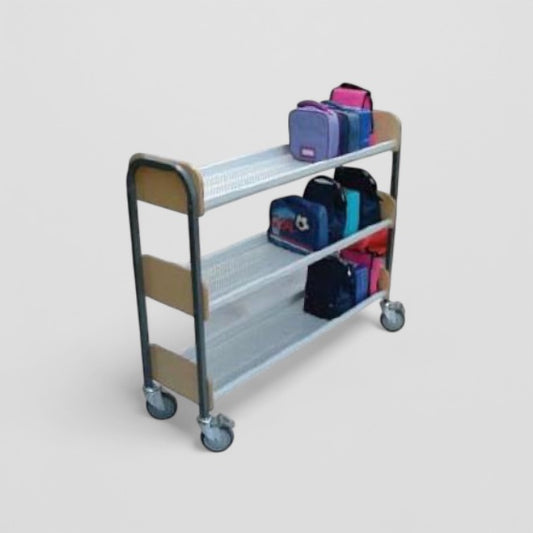 Basic three tier lunchbox trolley 30 lunch boxes