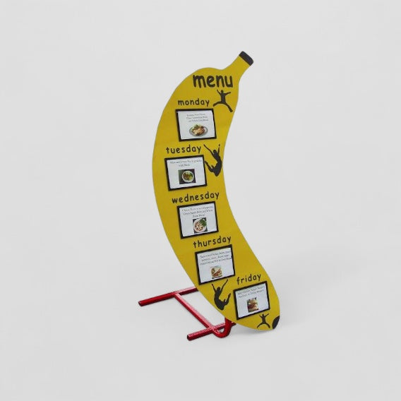 Banana weekly menu board