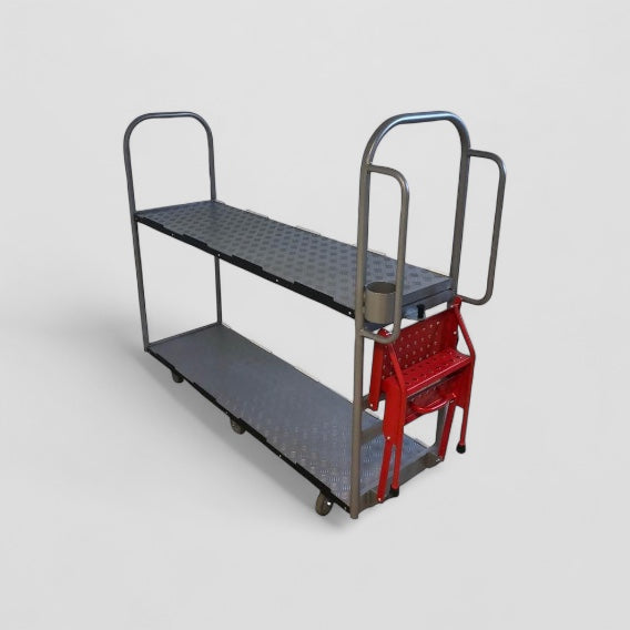 Warehouse step trolley