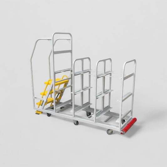 Large ecommerce picking step trolley