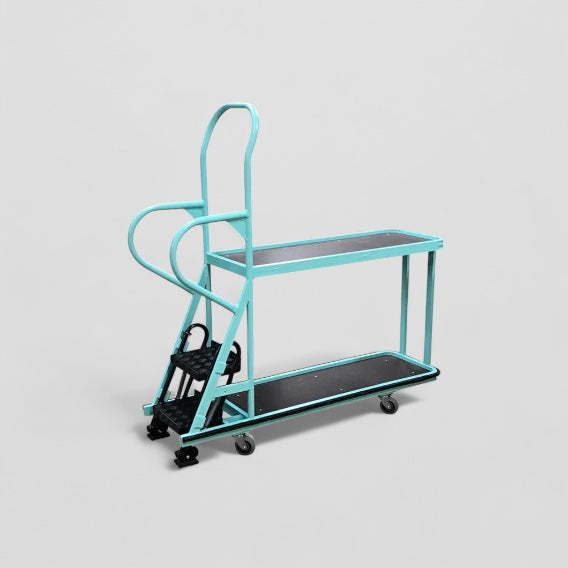 Medium warehouse step trolley