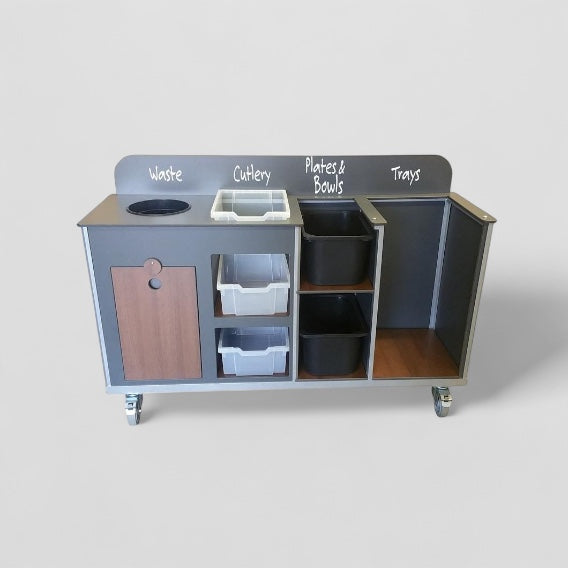 Aqua smart space saving compact clearing trolley