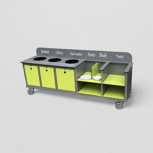 Large aqua smart clearing trolley