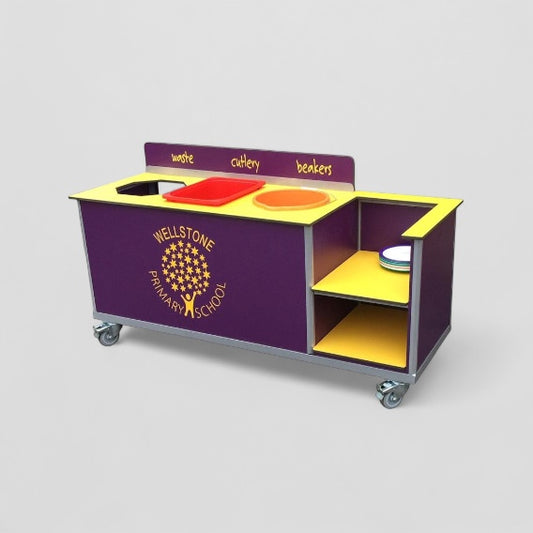 Aqua smart clearing trolley custom artwork