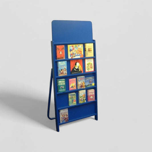 Single sided easel book display unit