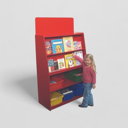 4 shelf book display & storage unit