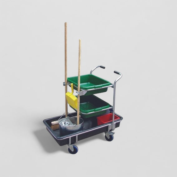 Multipurpose cleaning trolley
