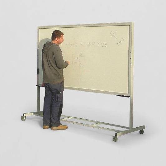 Large double sided notice office/school white and pin board