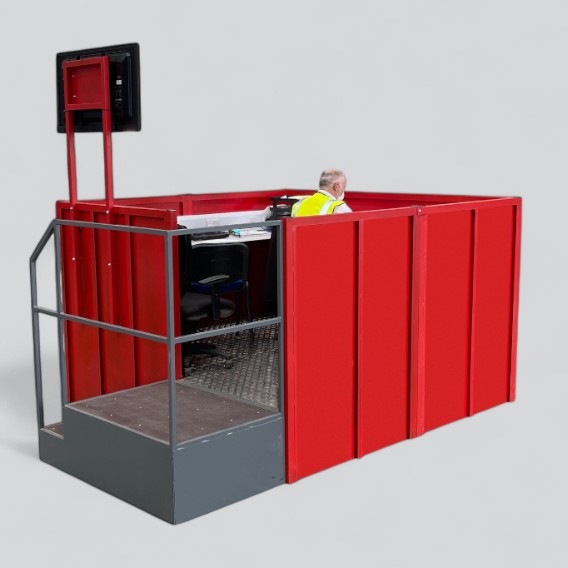 Compact Office Pod with Steps