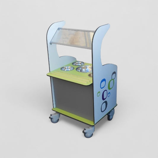 Aqua smart compact serving bar w hygiene screen