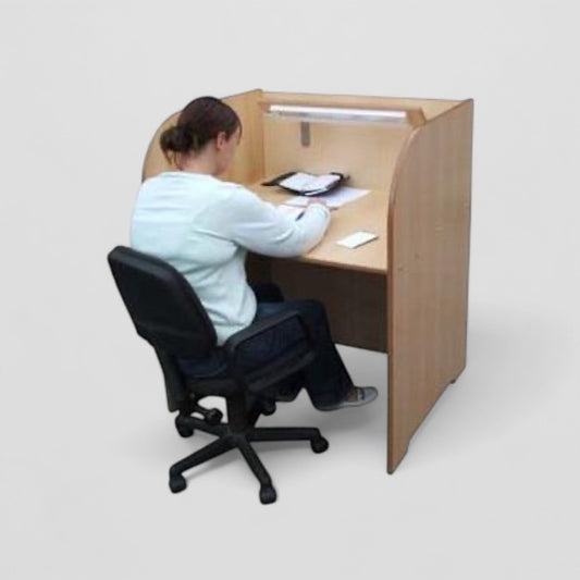 Study booth with light