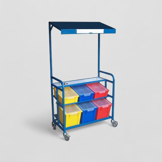 Large covered fruit trolley