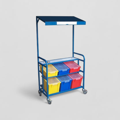 Large covered fruit trolley