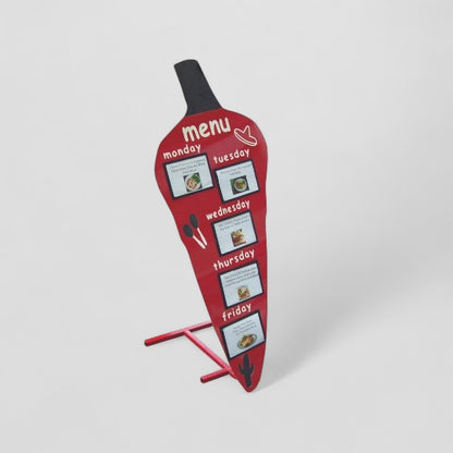 The chilli school menu board