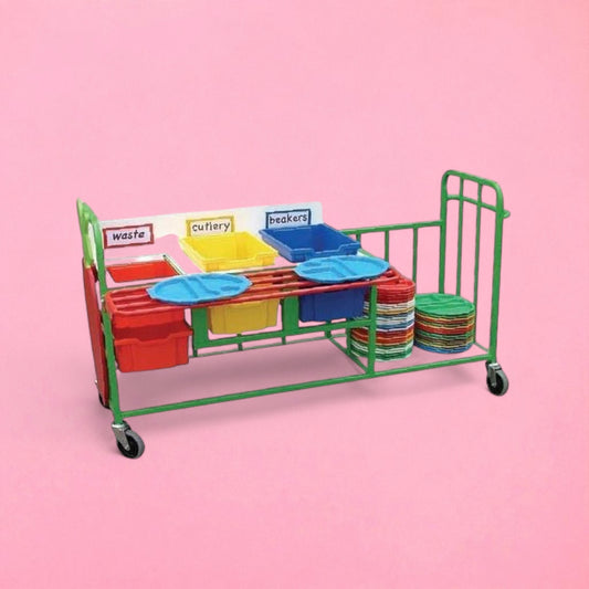 Large waste clearing trolley