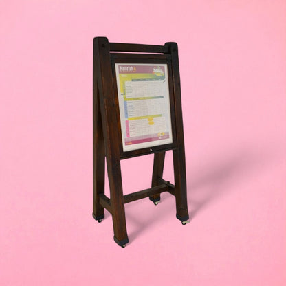 Luxury wood notice board