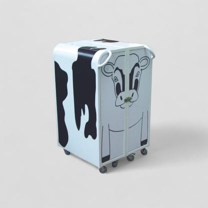 Lock in lunch box trolley cow design
