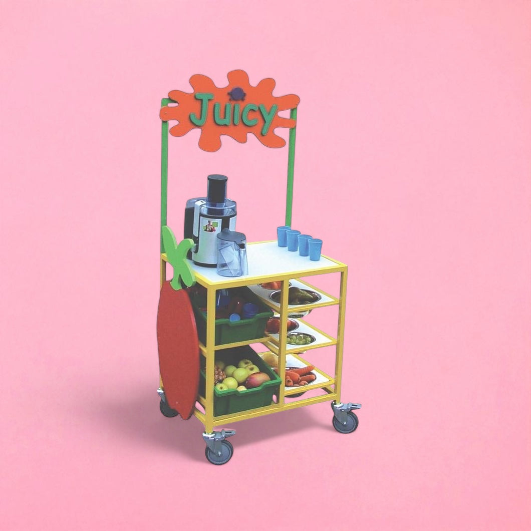Juice bar serving trolley