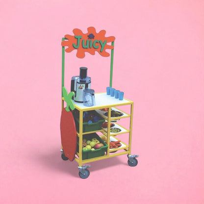 Juice bar serving trolley