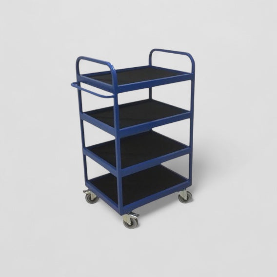 4 shelf metal trolley