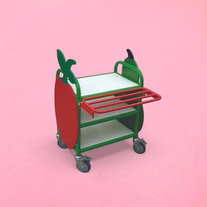 Small counter top salad bar trolley