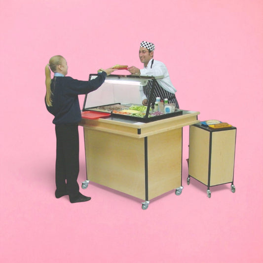 Healthy sub stop serving trolley unit