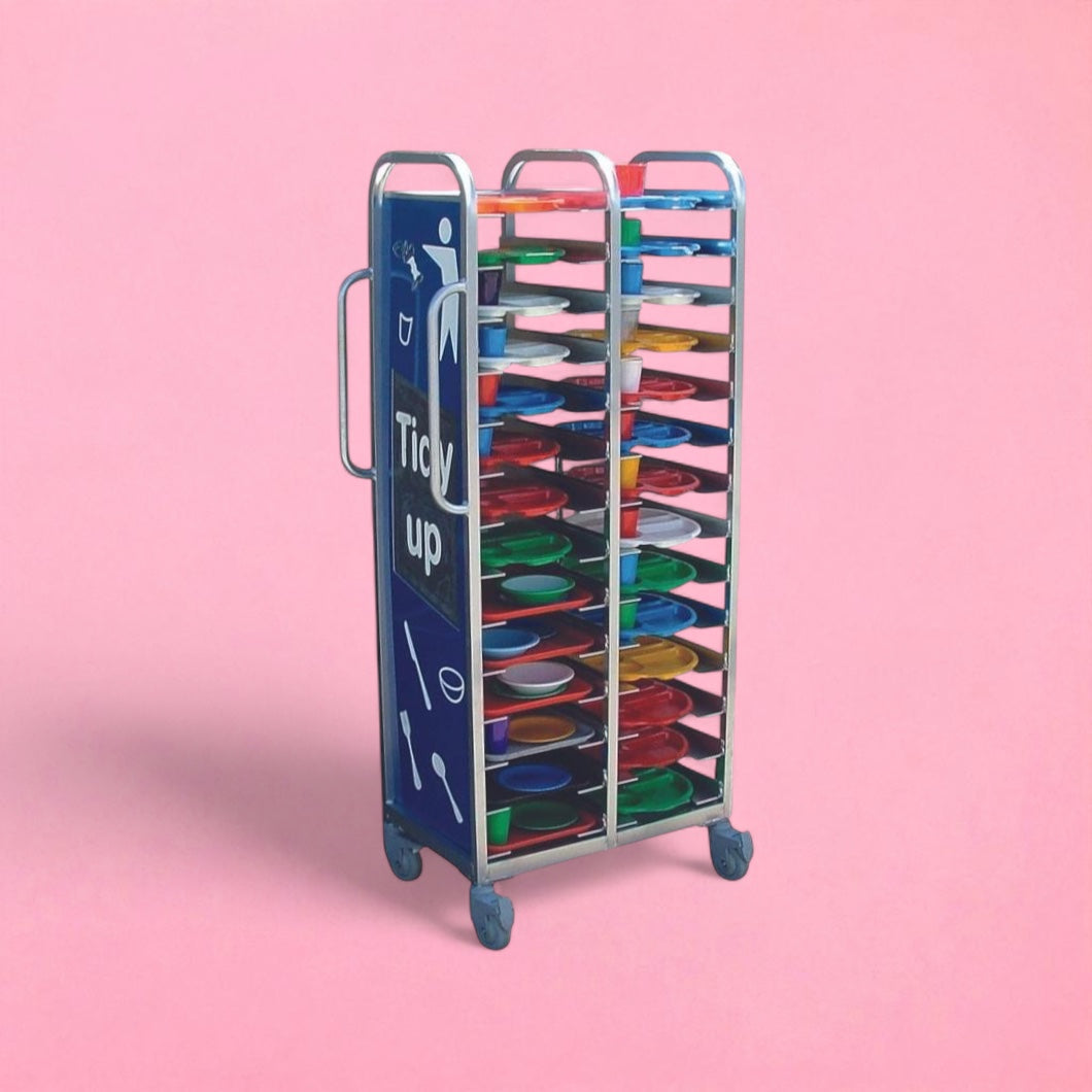 28 tray collection trolley