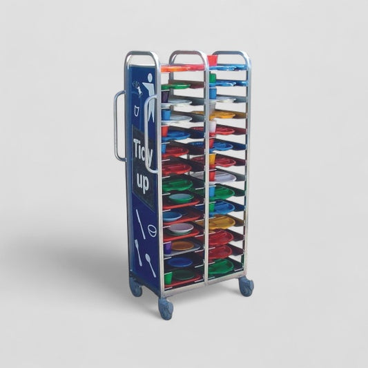 28 tray collection trolley