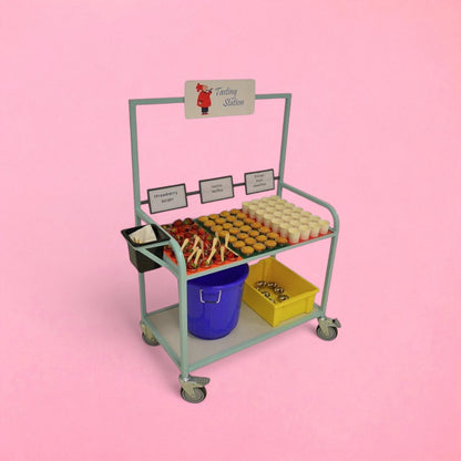 Tasting station sample trolley