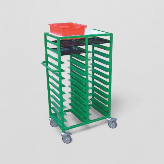 24/36 tray collection trolley with flat top