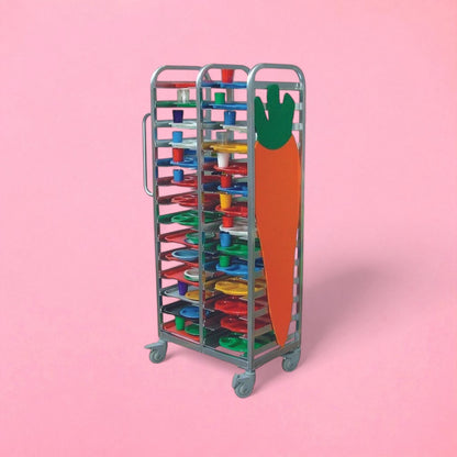 Large capacity tray collection trolley 28/40/86