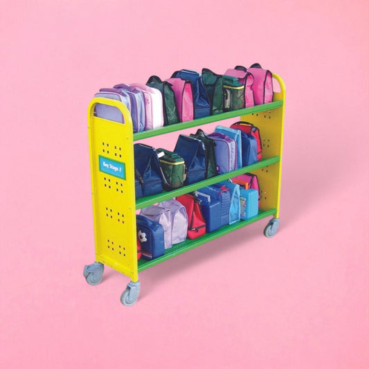 30 box aluminium lunch box trolley