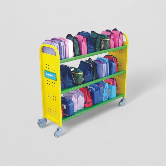 30 box aluminium lunch box trolley