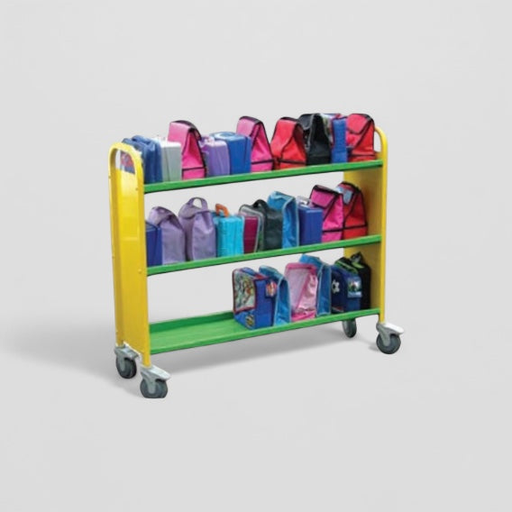 30 box aluminium lunchbox trolley