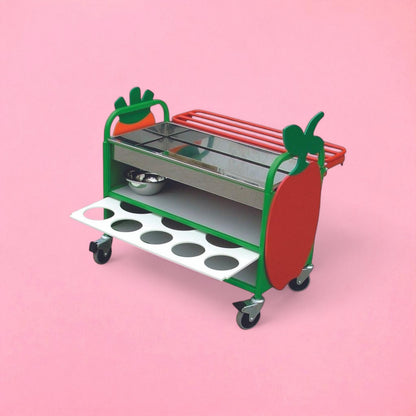 Deluxe chilled salad bar trolley