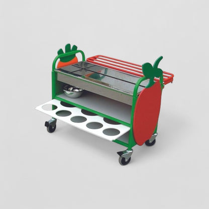 Deluxe chilled salad bar trolley