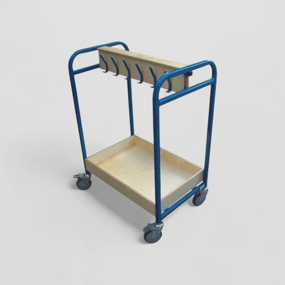 Compact cloakroom trolley