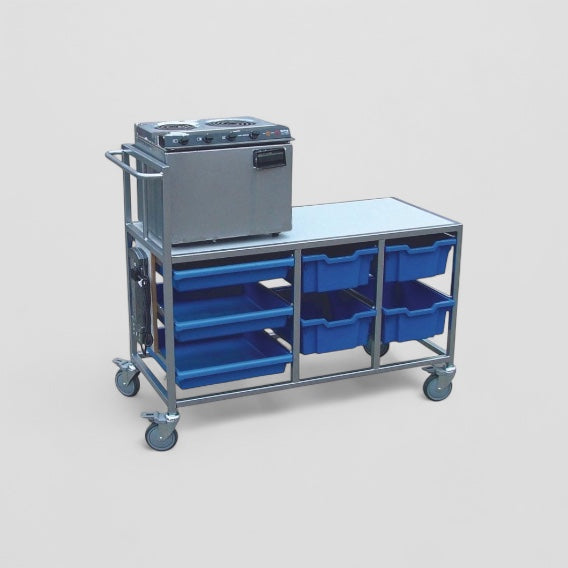 Large cooking trolley